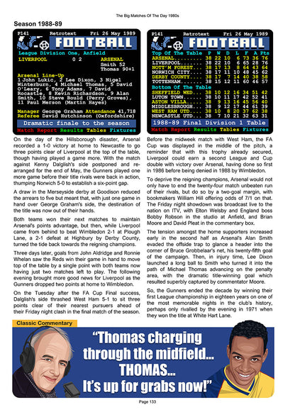 The Big Matches Of The Day 1980s featuring Arsenal