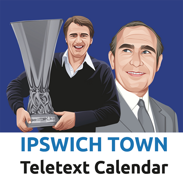 Ipswich Town 2024 Teletext Wall Calendar