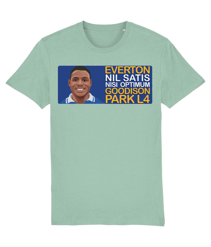 Everton Daniel Amokachi Goodison Park L4 Unisex T-Shirt
