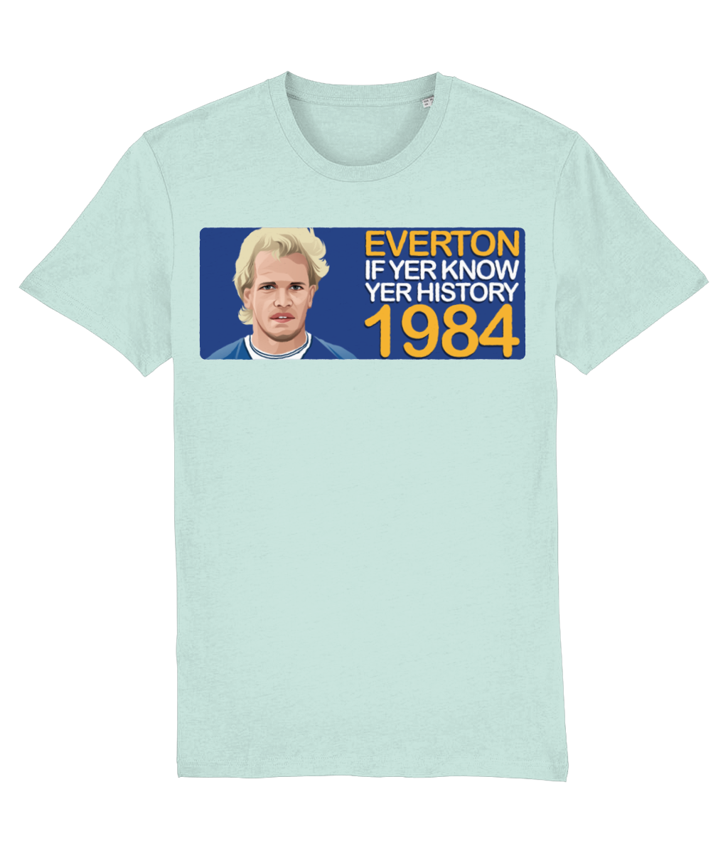 Everton 1984 Andy Gray If Yer Know Yer History Unisex T-Shirt