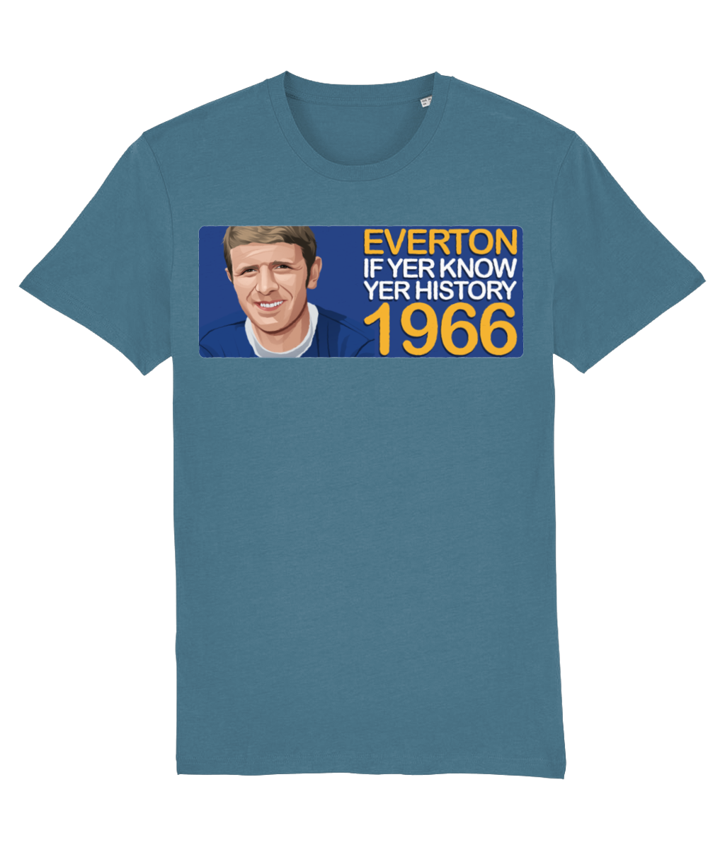 Everton 1966 Brian Labone If Yer Know Yer History Unisex T-Shirt