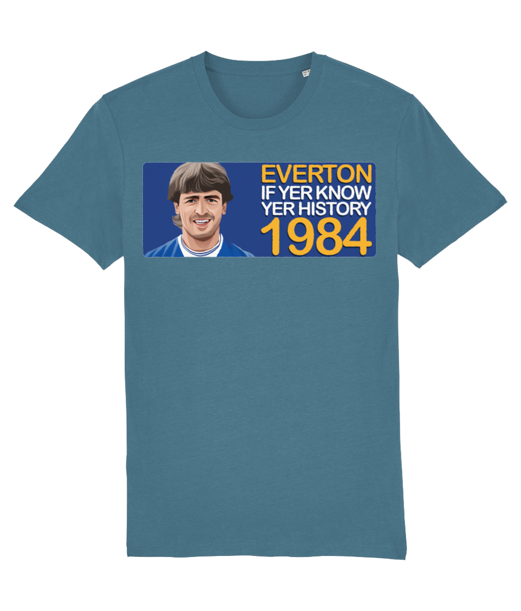 Everton 1984 Kevin Ratcliffe If Yer Know Yer History Unisex T-Shirt