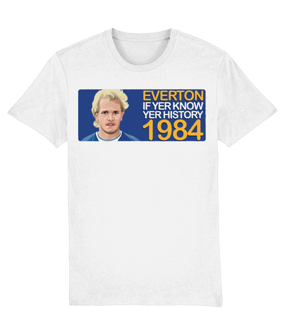 Everton 1984 Andy Gray If Yer Know Yer History Unisex T-Shirt