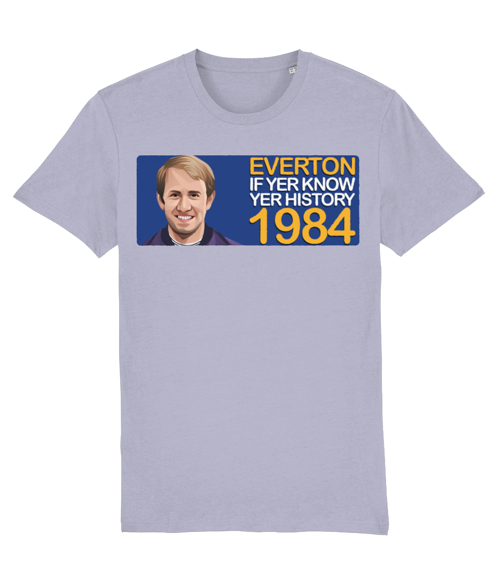 Everton 1984 Howard Kendall If Yer Know Yer History Unisex T-Shirt
