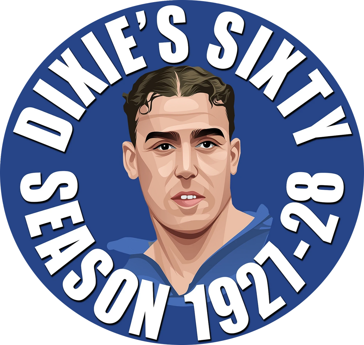 Retrotext Everton Dixie Dean 1933 FA Cup winners ceramic mug featuring a retro teletext graphic and player portrait.