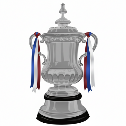 Retrotext West Ham United 1964 FA Cup trophy illustration on a glossy white 11oz ceramic mug