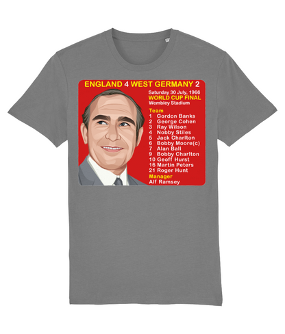 England 1966 World Cup Winners Alf Ramsey Unisex T-Shirt