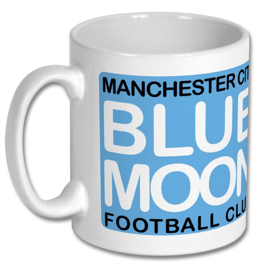 Manchester City Blue Moon Mug with Match Choice Ceramic 11oz mug Retrotext Default Title  